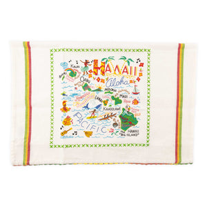 Catstudio Screen-printed Cotton "Hawaii" Dish Towel