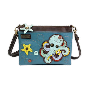 Chala Mini Octopus Crossbody Purse- Blue