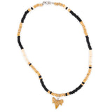 North African Sand Shark & Coco Bead Necklace