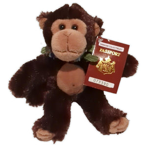 Coll Monkey Plush Stuffed Toy with name, birthday and passport - The Hawaii Store