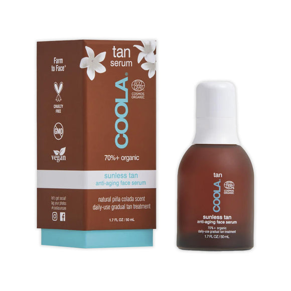 Coola Organic Sunless Tan Anti-Aging Face Serum- 1.7 oz