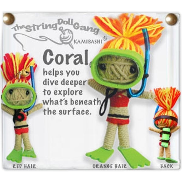 Kamibashi String Doll Coral - Polynesian Cultural Center