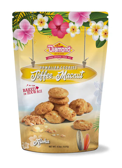 Toffee Macnut Cookie Bag (4.5 oz) - The Hawaii Store