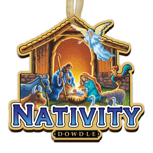 Nativity Dowdle Christmas Ornament - Polynesian Cultural Center