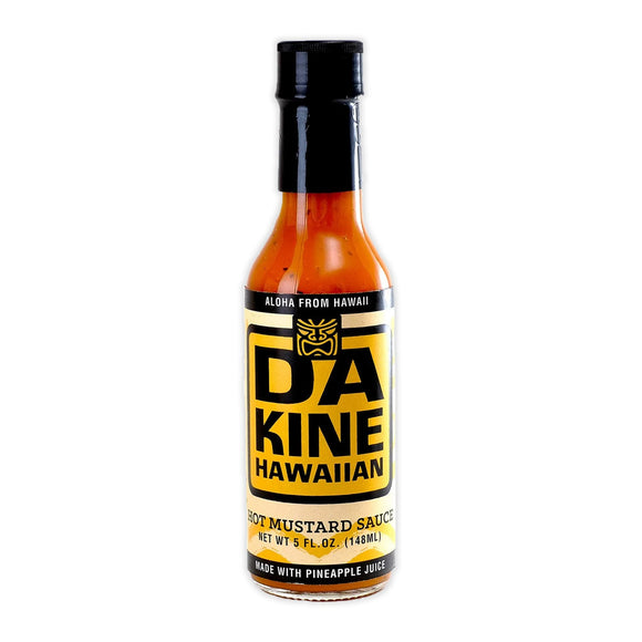 Da Kine Hawaiian Hot Mustard Sauce, 5 ounce bottle.