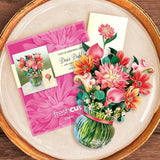 FreshCut Paper "Dear Dahlia" Pop-Up Paper Bouquet with Notecard