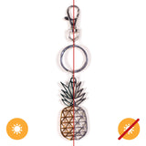 Del-Sol-Color-changing-Metal-Pineapple-Keychain---Gold......