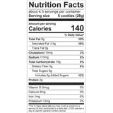 Hawaiian Cookies, Salted Caramel (4.5 oz.) Nutrition Information