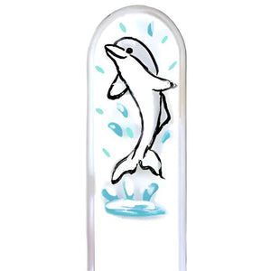 95° and Sunny "Crystal Dolphin" Glass Nail File