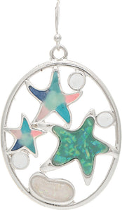 ER Slv Opal Inlay Resin Starfish