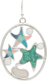 ER Slv Opal Inlay Resin Starfish