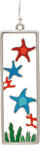 ER Slv Multicolored Starfish Galaxy Bar