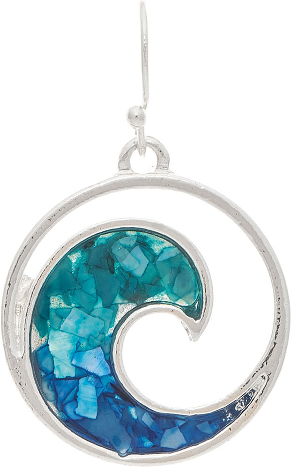 Silver Bluewater Rip curl Earring - The Hawaii Store