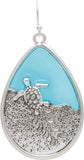 Rain Jewelry Silver Bluewaters Turtle Trail Earring