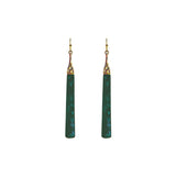 Patina Bar and Gold French Wire Earrings - The Hawaii Store