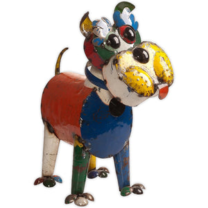 EEIEEIO "Ralph" Dog Recycled Scrap Metal Garden Sculpture - The Hawaii Store