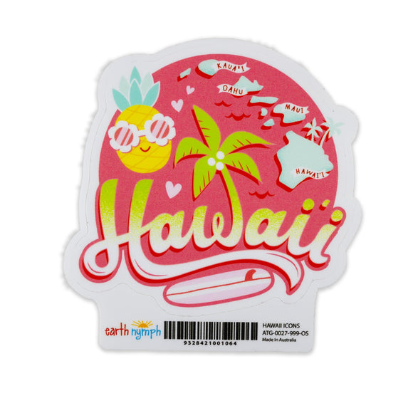 EN Sticker Hawaii Icon - The Hawaii Store