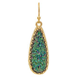 ER Druzy Green Teardrop - The Hawaii Store