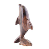 EarthView Mini Ironwood Wood Dolphin on Stand