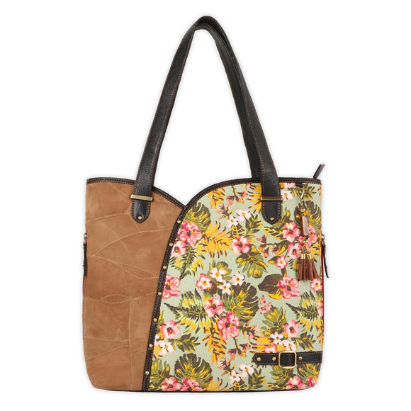 Vann & Co. Floral Hobo Leather Handbag