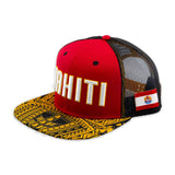 Flat Bill Tahiti Rd/Yllw/Blck - The Hawaii Store