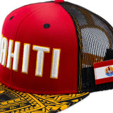 Flat Bill Tahiti Rd/Yllw/Blck - The Hawaii Store