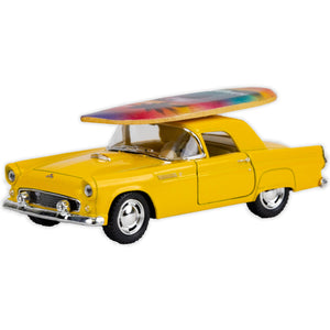 1955 Ford Thunderbird Toy Car with Surfboard
