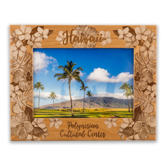 Polynesian Cultural Center Floral Print Wood Photo Frame- 5