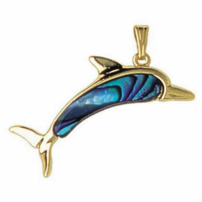 Gold n' Shell Fish Pendant