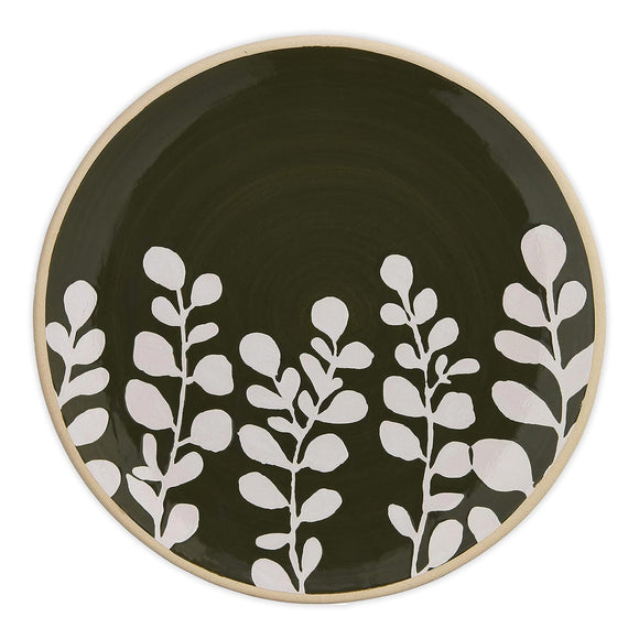 Pinehill Green and White Salad Plate 