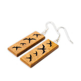 Iwa Koa Narrow Rectangle Earrings