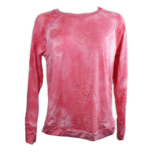 Hello Mello "Dyes The Limit" Women's Long Sleeve Lounge Top- Coral