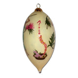 GILL's Beautiful Wahine Handpainted Glass Ornament - Polynesian Cultural Center
