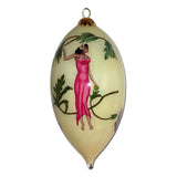 GILL's Beautiful Wahine Handpainted Glass Ornament - Polynesian Cultural Center
