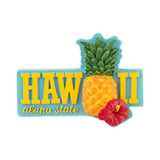 Hand-Painted-Pineapple-Aloha-HI-Refrigerator-Magnet