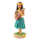 Hand-painted Mini Hula Dashboard Doll - The Hawaii Store