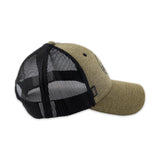 Side view of Polynesian Cultural Center “Douglas” Ball Cap- Olive and Black