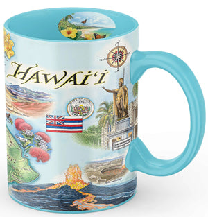 Xplorer Maps Hawaii Map Beverage Mug- 16 oz.
