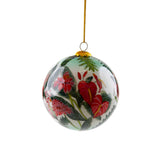 Hawaiian “Floral Cornucopia Christmas" Glass Ornament - The Hawaii Store