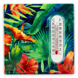 "Hibiscus Garden" Ceramic Refrigerator Magnet with Thermometer - The Hawaii Store