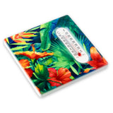 "Hibiscus Garden" Ceramic Refrigerator Magnet with Thermometer - The Hawaii Store