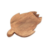 Wooden cutting board into the shape of a turtle