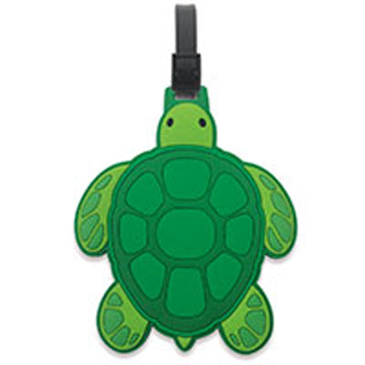Honu Sea Turtle PVC  Luggage Tag- Green