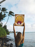 Sunset Shell Sticker - The Hawaii Store