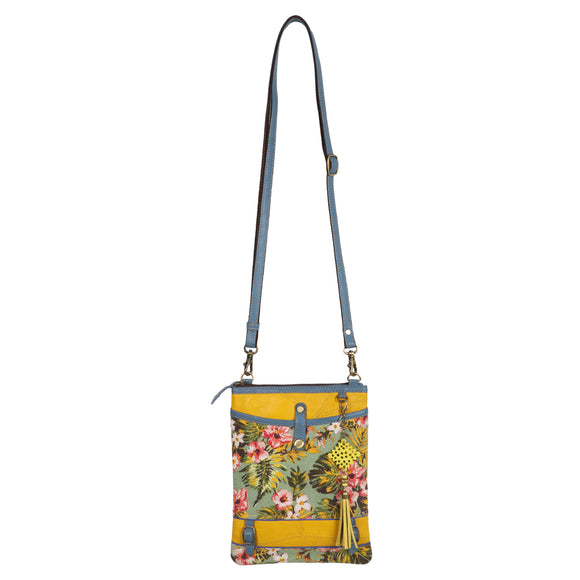 Laguna Patterson Small Yellow floral Crossbody - The Hawaii Store