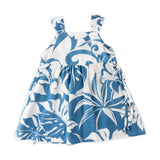 Infant's Hawaiian Dress- Blue and White