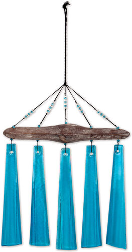 Turquoise Sea Glass Wind Chime - The Hawaii Store