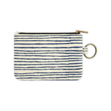 JOYN Cotton ID Holder- Navy Pinstripe - The Hawaii Store