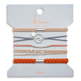 K'lani "Celebrate" Wrist and  Hair Tie Bracelets Set- 5 Pieces
