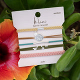 K'lani "Aloha" Wrist and Hair Bracelets Set- 5 Pieces - The Hawaii Store